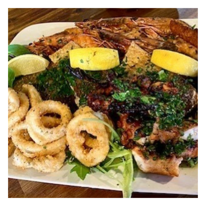 Greek Food Seafood Platters
