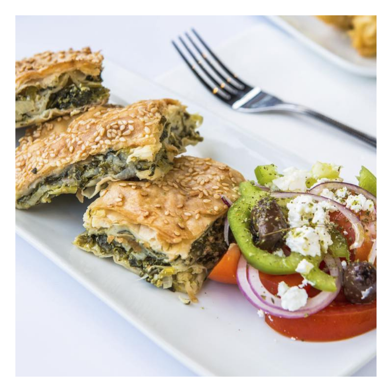 Greek Food Spanakopita - Tiropita Lunch - Dinner Restaurant